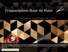 Tablet Screenshot of hairtohair.at
